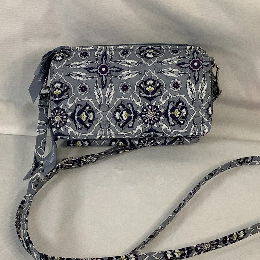 Vera Bradly RFID AIO Crossbody Plaza Tile